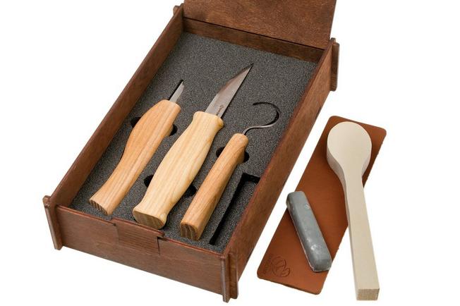 Imagen para BeaverCraft Spoon Carving Tool Set S13BOX juego de tallas de madera en caja de regalo