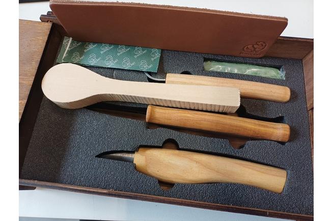 Imagen para BeaverCraft Spoon Carving Tool Set S13BOX juego de tallas de madera en caja de regalo