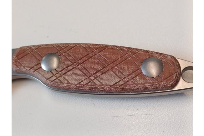 Image pour Kizer Vanguard Muskrat KZ1064C1 Stonewash 154CM, Natural Micarta, couteau fixe, Derek Sharon design