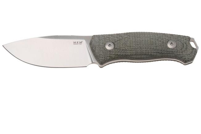 Image for MKM Small Lov MK-SL-GC, Satin M390, Green Canvas Micarta fixed knife, Jesper Voxnaes design