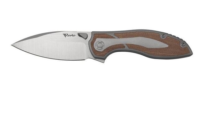Image for Reate Iron X, IRONX-BM Brown Micarta, Kirby Lambert design