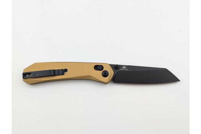 Image for Knafs Lander 2 KNAFS-00678 Reverse Tanto Elmax, Gold Aluminum, pocket knife