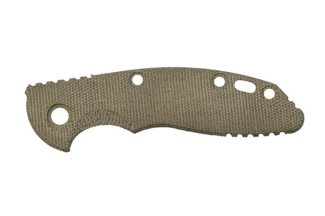 Image for Rick Hinderer XM-18 3" scale, Smooth OD Green Micarta