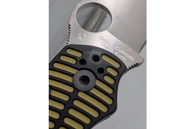 Image pour Spyderco Military 2 Salt C36GMCBKP2, Satin CPM MagnaCut, Yellow/Black G10, couteau de poche