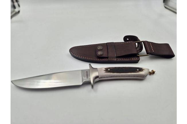 Image pour Böker Arbolito Torito HX 02BA593HX, Satin ACX 390, Stag Horn, couteau de chasse