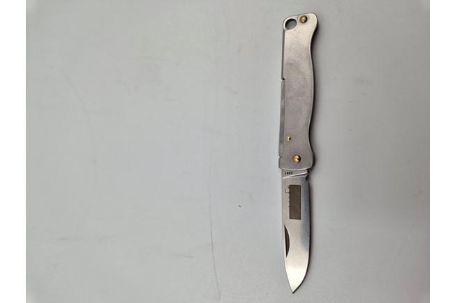 Image pour Böker Plus Atlas Mini 01BP0024 Stonewashed 12C27, Stainless, couteau de poche porte-clé
