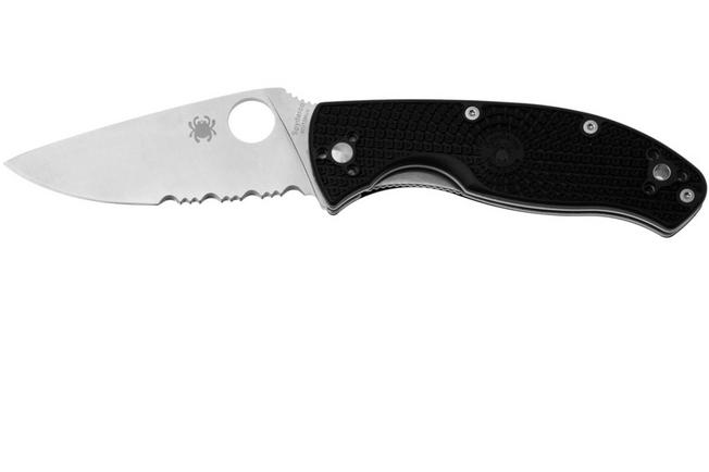Image pour Spyderco Tenacious Lightweight C122PSBK FRN partly serrated couteau de poche