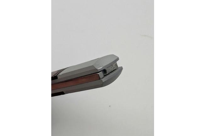 Image pour Kizer Trestle D V3760A3 Acid-Washed Damascus, Aluminum & Leopardwood, couteau de poche, Azo design