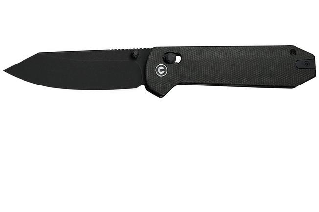 Image pour Civivi Over Yonder C25027-1, Blackwashed 14C28N, Dark Green Canvas Micarta, couteau de poche, Zac Whitmore design