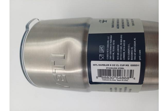 Image for Yeti Rambler Stackable Cup 8oz Mag Slider Lid, Stainless Steel, stackable mug with lid, 237 ml