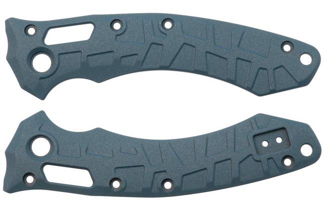 Afbeelding voor Lex Custom Microtech Amphibian Scales AMPHH185 Cerakote Blue Titanium, handgreepschalen