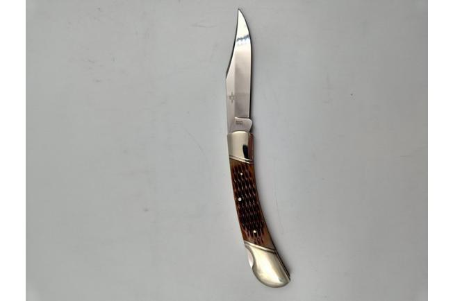 Imagen para Rough Ryder Folding Hunter Amber Bone RR066 navaja lockback