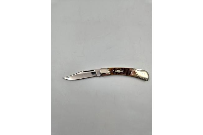 Imagen para Rough Ryder Folding Hunter Amber Bone RR066 navaja lockback