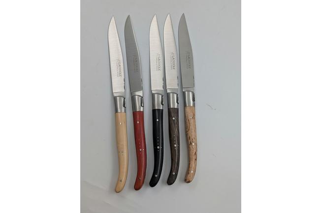 Image pour Fontenille Pataud Ensemble de couteaux à steak (6 pièces), bois variés