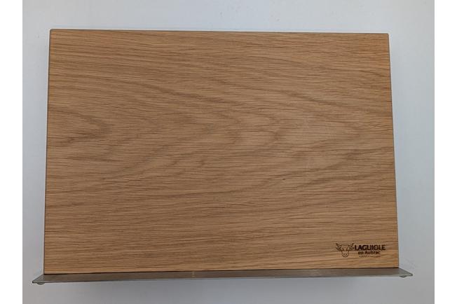 Image for Laguiole en Aubrac Magnetic Knife Block Oak Wood BLOCCHGO oak wood, magnetic knife block