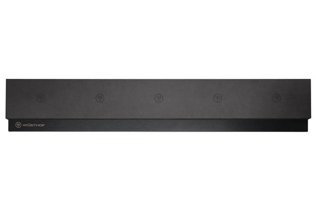 Image pour Wüsthof 2069626240, aimant à couteaux, bois avec cadre de suspension en inox noir, 40 cm