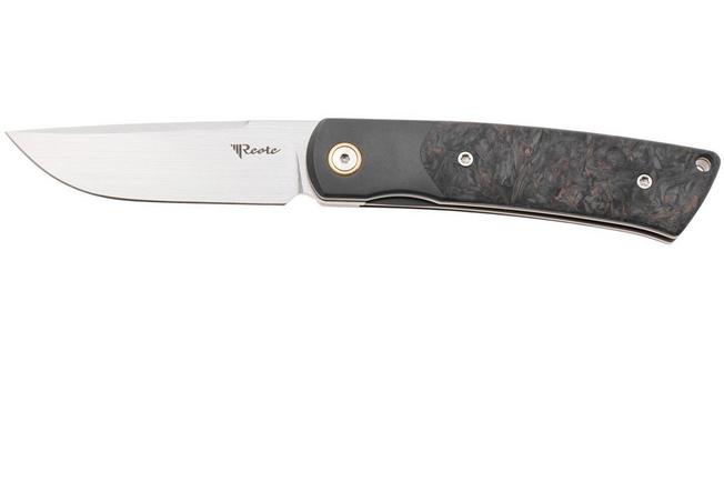 Bild für Reate Tribute Satin M390, Titanium FatCarbon Dark Matter Copper, Taschenmesser, Jack Chen Design