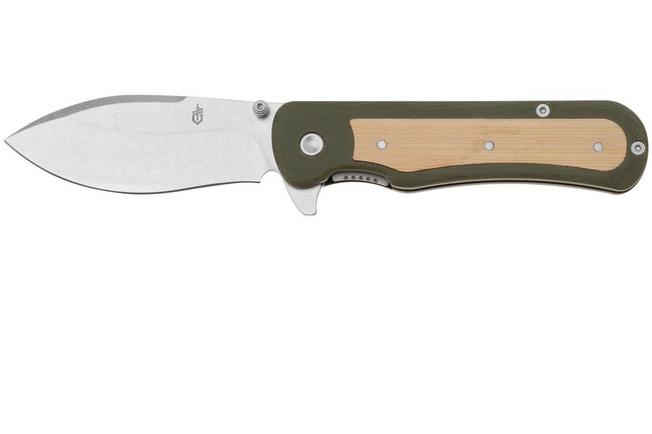 Bild für Gerber Confidant Bamboo 1066477 OD Green G10, Bamboo Inlay, Taschenmesser