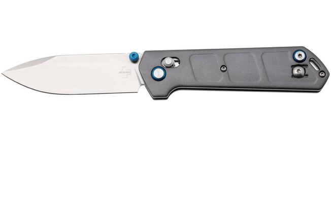 Image for Böker Plus Kihon DC Alu 01BP0023 Satin Nitro-V, Aluminum, pocket knife, Lucas Burnley design