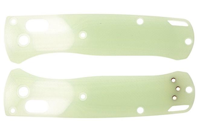 Image for Flytanium Benchmade Mini Bugout Scales, Crossfade Jade G10