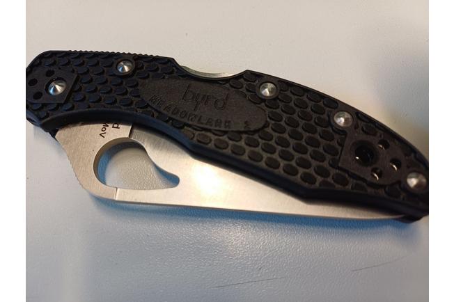 Image for Spyderco Byrd Meadowlark 2 BY04PSBK2 partially serrated pocket knife