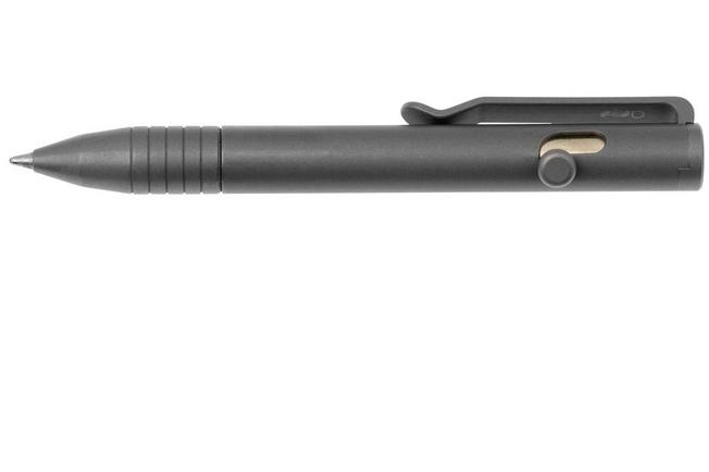 Image for Big Idea Design Mini Bolt Action Pen MBA-SW Stonewashed Titanium, everyday carry pen