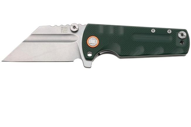 Afbeelding voor Artisan Cutlery Proponent 1820P-GNF, Stonewashed D2, Green G10 zakmes, Dirk Pinkerton design