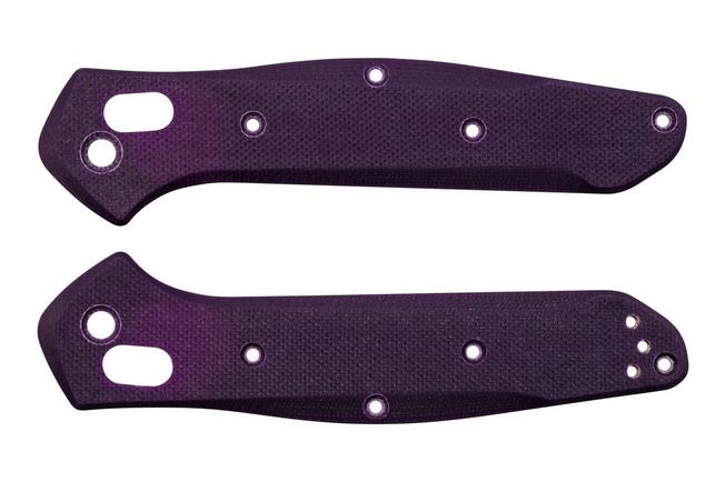 Obraz dla Okładziny Flytanium Benchmade 940 Osborne Handle Kit FLY-1171PR Purple G-10 Radar Scales, Titanium Hardware