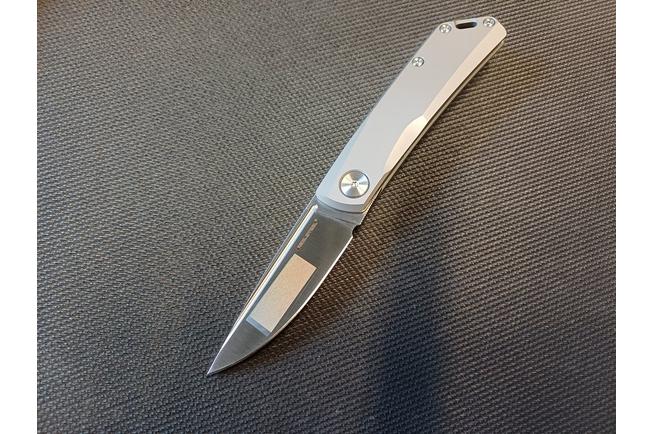 Image for Real Steel Luna Titan 7001ST, Böhler N690, Titanium Slipjoint, pocket knife, Poltergeist Design
