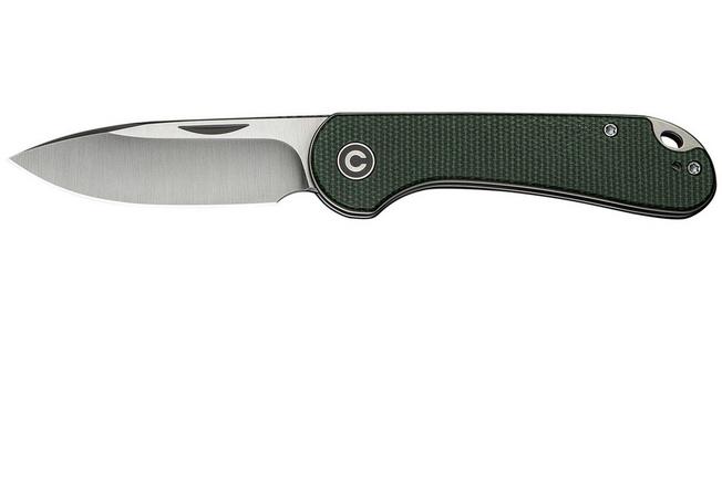 Image for Civivi Elementum Slip Joint C18062AJ-2 Satin, Green Micarta, slipjoint pocket knife