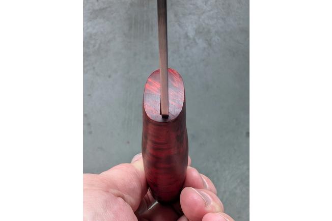 Image for Helle Allmenn 200008 Polished 12C27 Red Curly Birch, fixed knife