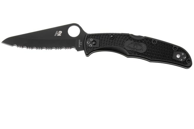 Image for Spyderco Pacific Salt 2 Black C91SBBK2 serrated pocket knife