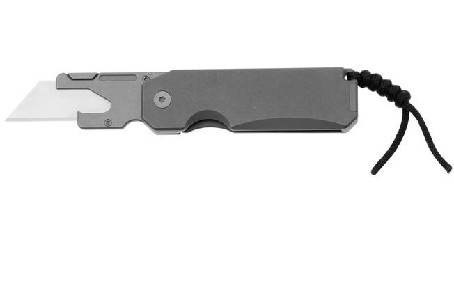 Image pour Big Idea Design Ti Utility Knife TI-UK Stonewashed Titanium, Stainless Steel, couteau de poche utility