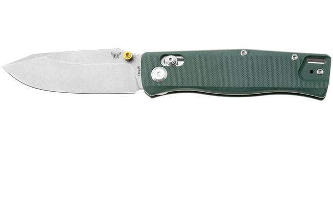 Image for Flytanium Beef FLY-1386DMS Stonewashed 14C28N, Green G10, pocket knife