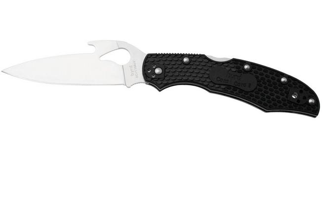 Image for Spyderco Byrd Cara Cara 2 Emerson Wave BY03PBK2W Black FRN, pocket knife