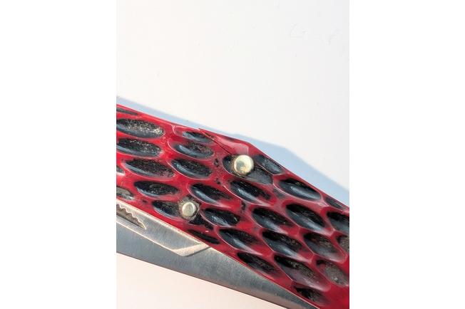 Image for Rough Ryder Reserve Splitback Whittler RRR047, D2, Red Jigged Bone, slipjoint pocket knife