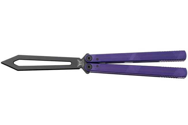 Image for Flytanium Zenith Trainer 2.0 1385UVB Black, Ultra Violet Aluminum, balisong trainer