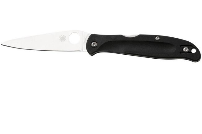 Image for Spyderco Charisma C259PBK Satin CTS BD1N, Black FRN, pocket knife, Eric Glesser design