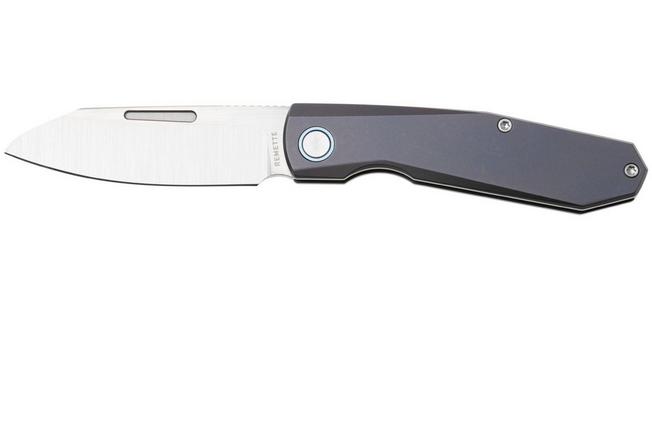 Image for Remette RT-Squirrel Slip Joint RTDP-C Satin M390, Blue Titanium, pocket knife