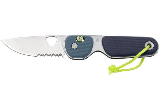 Afbeelding voor The James Brand The Redstone KN118254-01, 12C27 Stonewash, Tidal Blue G10, zakmes