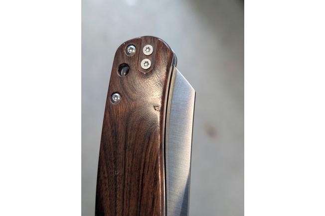 Image pour Bestechman Cicada's Wing BMK06-W-3 Satin 10Cr15MoV, Desert Ironwood, couteau de poche