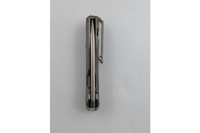 Image for LionSteel Nano NA01-GY Frame Lock, Magnacut, Grey Titanium, pocket knife