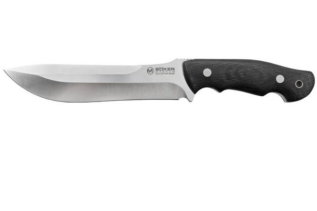 Image for Böker Magnum Collection 2023 02MAG2023, D2, Black Micarta, fixed knife, Burnley design