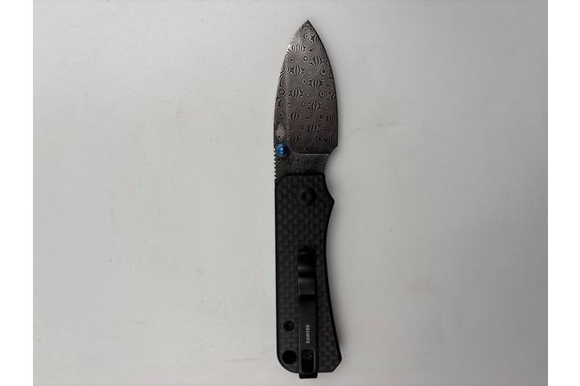 Image for Civivi Baby Banter C19068S-DS1 Carbon Fiber, Damascus pocket knife, Ben Petersen design