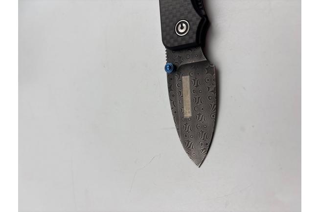 Image for Civivi Baby Banter C19068S-DS1 Carbon Fiber, Damascus pocket knife, Ben Petersen design