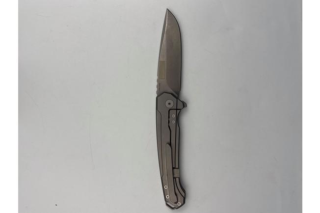 Image for MK Knives & Tools Ingeni Urban Gray 01F-FP001 Stonewashed CPM S90V, Grey Anodized Titanium, pocket knife