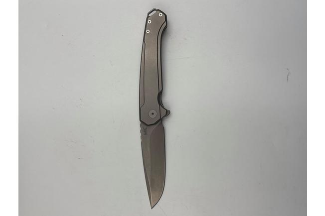Image for MK Knives & Tools Ingeni Urban Gray 01F-FP001 Stonewashed CPM S90V, Grey Anodized Titanium, pocket knife