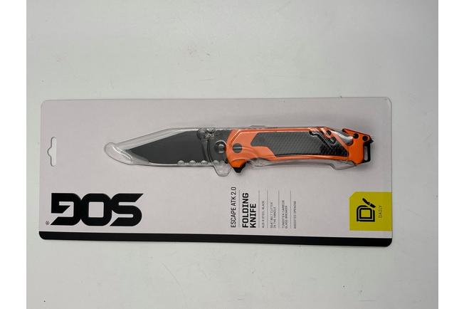 Afbeelding voor SOG Escape ATK 2.0 11-52-02-43, Titanium Nitride AUS-8, Hi Viz Orange Aluminum zakmes