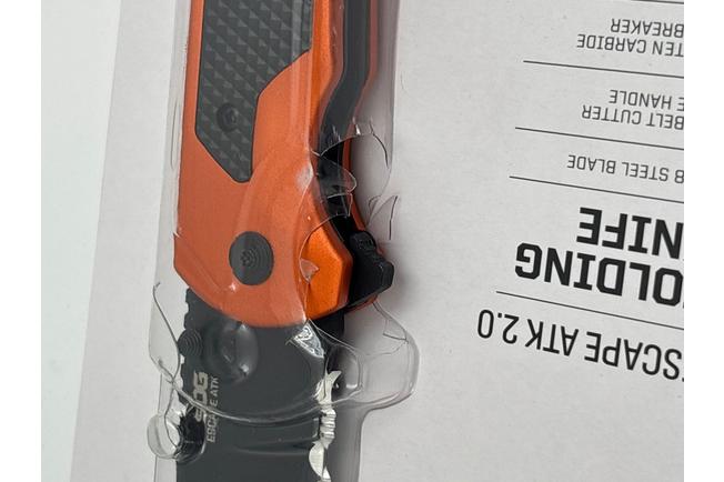 Afbeelding voor SOG Escape ATK 2.0 11-52-02-43, Titanium Nitride AUS-8, Hi Viz Orange Aluminum zakmes
