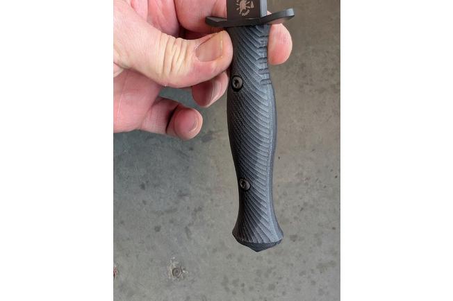 Afbeelding voor Spartan Blades Harsey Dagger SB49BKBKKYBK Black, Black Micarta, dolk, kydex schede